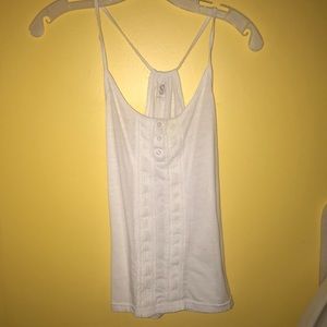 pretty white racerback tank